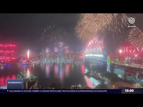 La bienvenida de Australia al Año Nuevo 2026 con espectacular show de fuegos artificiales