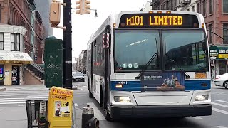 MTA: Orion 07.501 OG, NG Hybrids, NovaBus LFSA, New Flyer XD60 action on the M101, M102, M103