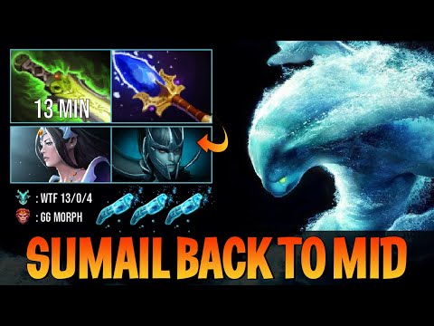Dota 2 Morphling Midlane 7.28 Sumail perspective - Gameplay Highlights