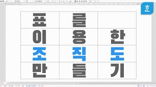 ep05. 깔끔하게 빠르게 쉽게 조직도 만드는 법 / 표 만들기