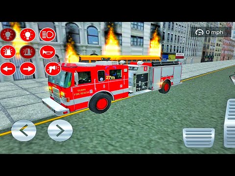 Real Fire Truck Driving Simulator 2022-Pro Fireman's Daily Job-Android/Ios Gameplay