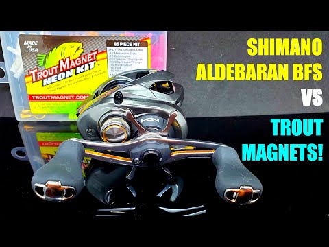 SHIMANO ALDEBARAN BFS VS THE TROUT MAGNET!!!  The Alphas Air TW did it... can the Aldebaran?
