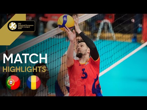 Highlights | Portugal vs. Romania - CEV Volleyball European Golden League 2025 | Men