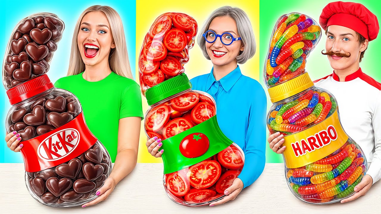 自分 vs おばあちゃんの料理チャレンジ | 壮大なハックとレシピ Multi DO Joy