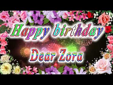 Happy birthday dear Zora