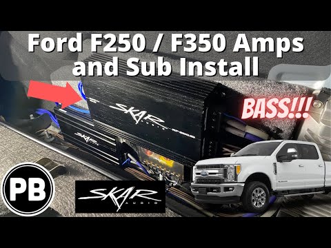 2017 - 2022 Ford F250 / F350 Amps and Sub Install