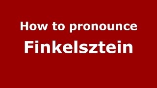 How to pronounce Finkelsztein
