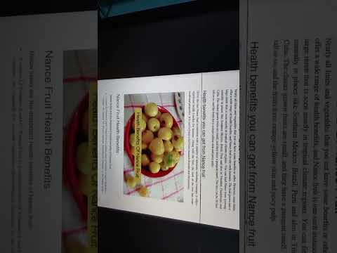 Health benefits of Nance Fruit