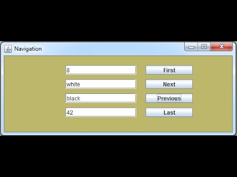 JAVA - MySQL Database Rocords Navigation Buttons [ With Source Code ] Video