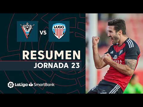 Resumen de CD Mirandés vs CD Lugo (2-0)