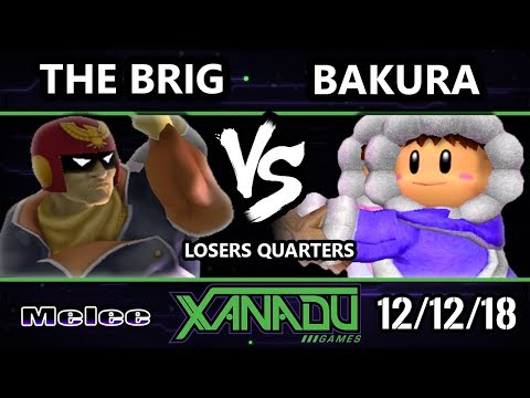 S@X 280 SSBM -  The Brig (Captain Falcon) Vs.  Bakura (Ice Climbers) - Smash Melee Losers Quarters