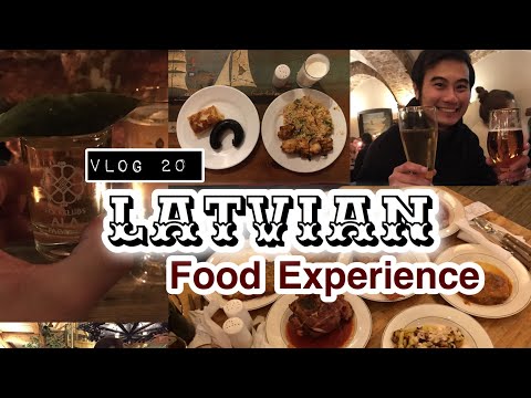 VLOG 20 | Latvian Cuisine Experience | Trying Blood Sausage and Black Balsam!