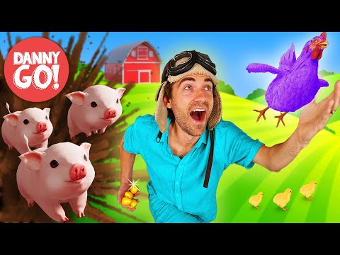 “Pigs on the Loose!” ???? Farm Animal Adventure | Floor is Lava Game | Danny Go! Dance Songs for Kids