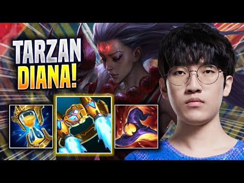 TARZAN TRIES DIANA WITH NEW REWORK! - LNG Tarzan Plays Diana JUNGLE vs Taliyah! | Season 2022
