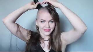 Russian Woman Shave Her Head