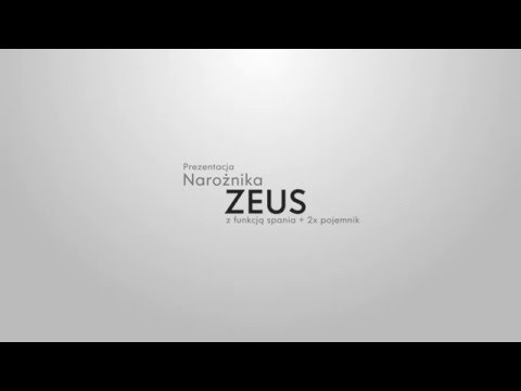 Animacja - narożnik ZEUS z funkcją spania + 2x pojemnik