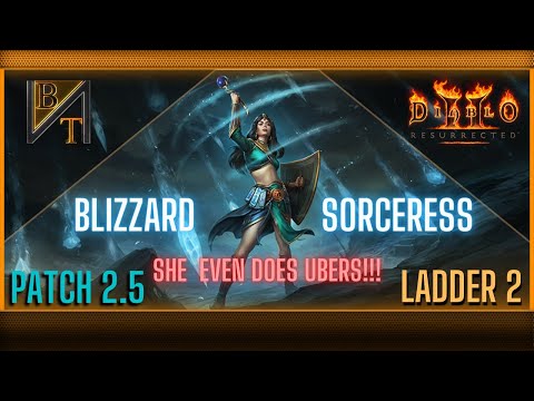The Best Ladder Starter! Blizzard Sorceress Guide Diablo 2 Resurrected Ladder Season 2 Patch 2.5