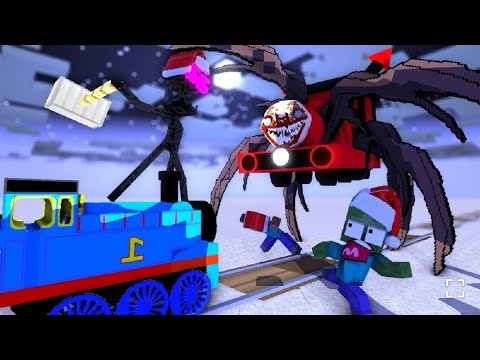 Monster School vs CURSED THOMAS Train School - Minecraft Animation