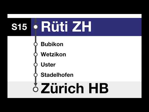 ZVV Ansagen - S15 Rapperswil – Zürich HB