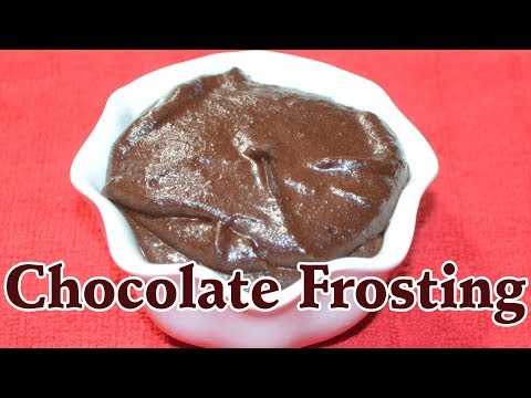 Quick home made chocolate frosting| South Indian Food | Sowji's Kitchen
