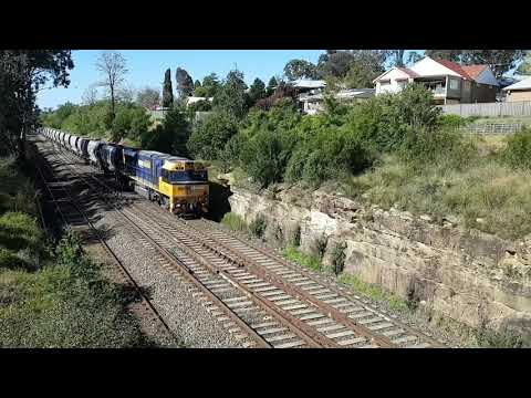 Pacific National TT105 on train 1297 from Cooks River to Medway Quarry is seen passing through Picto