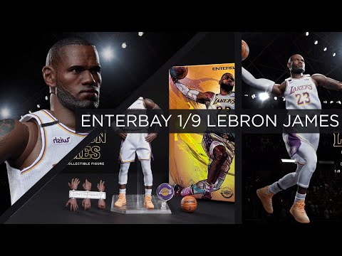 Enterbay Lebron James Motion Master piece with Hoop