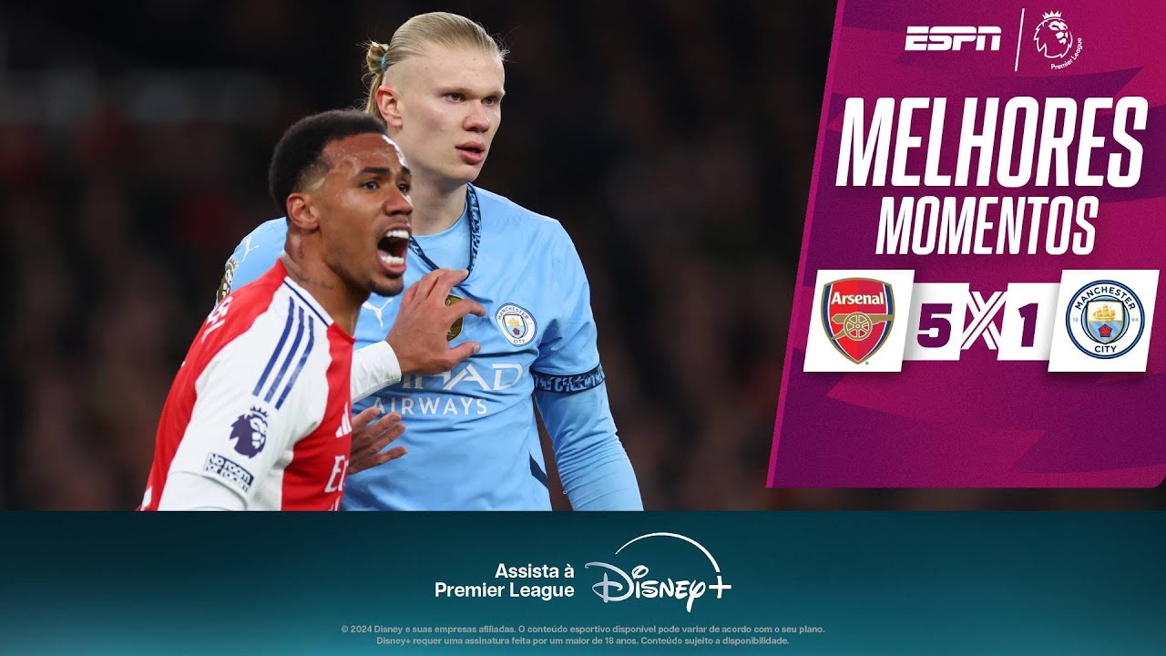 HAALAND sofre 'bullying', e ARSENAL atropela MANCHESTER CITY na Premier League | Melhores Momentos