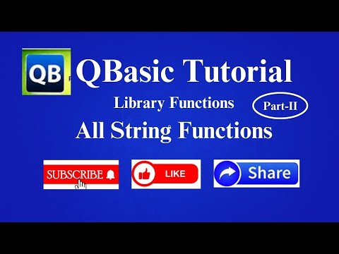 Complete Tutorial Of Qbasic String Functions Qbasic Library Functions Qbasic String Functions