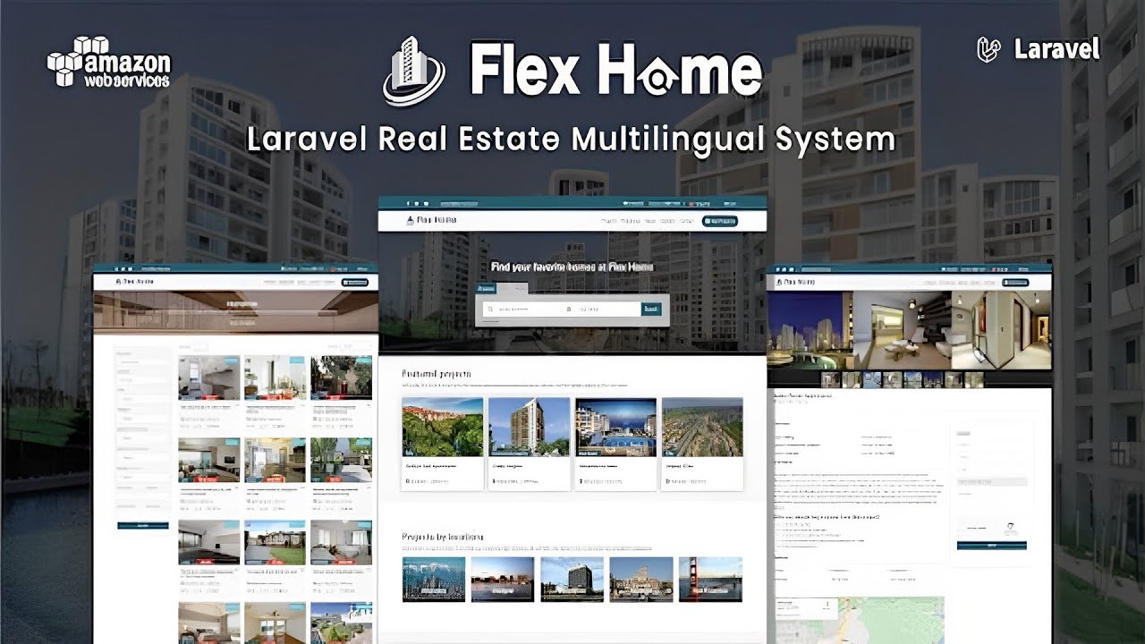 Flex Home – Laravel Real Estate Multilingual System PHP Script