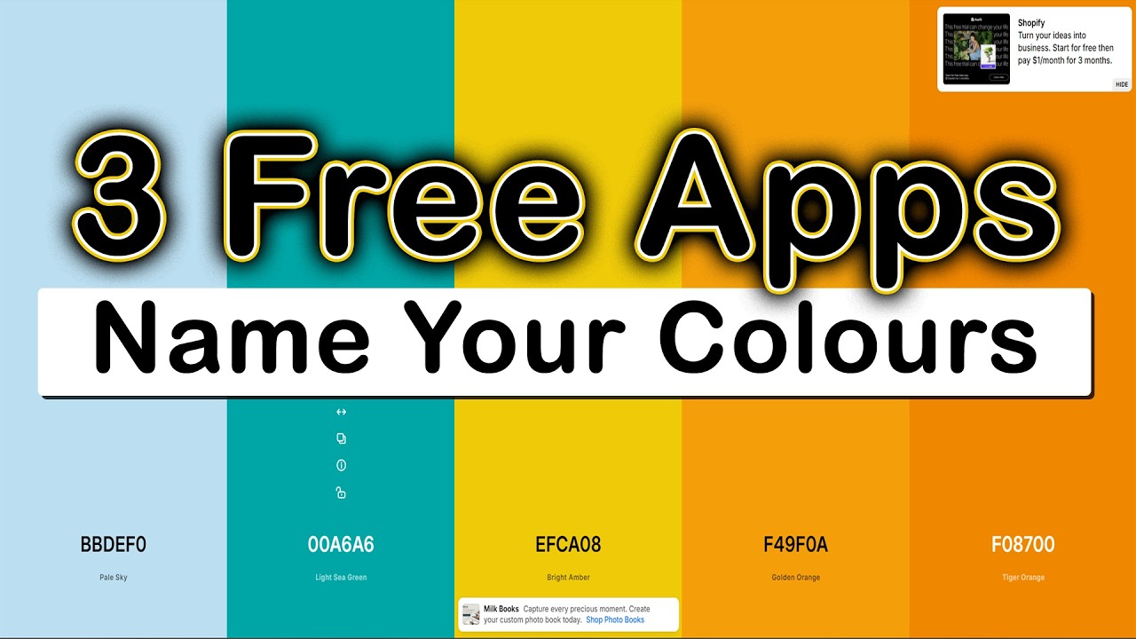 3 FREE Apps: Get and Use the Colour Names for your HEX codes