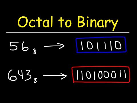 Octal to Binary Conversion