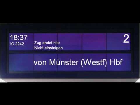 Berlin Ostbahnhof Ankunft IC von Münster (Westf) Hbf Gleis 2