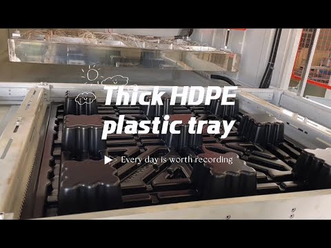 Thick Sheet HDPE Plastic tray Vacuum Forming Machine