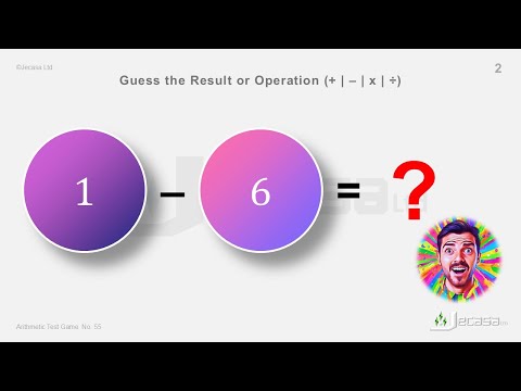 Arithmetic Test Game  No. 55 | Become a Math Genius