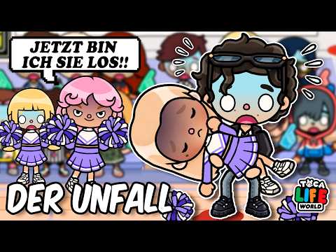 🤕 THE CHEERLEADER ACCIDENT 🖤 PART 7 🖤 THE GANGSTER LOVE STORY 🖤 ROMANTIC English TOCA BOCA