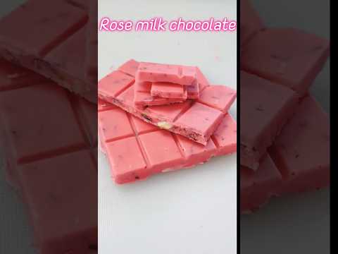 🥀Rose Milk Chocolate | 🌹Rose Bar😋 #chocolate #trending #ytshorts #homemaderecipe #shorts #viralvideo