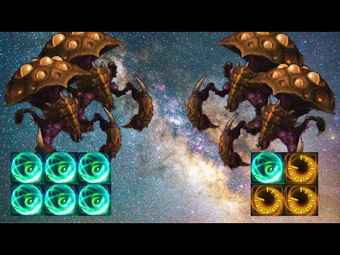 SIX AURA APOCALYPSE - 150% CDR VS 100% CDR - Abathur Weekly Brawl [Starcraft 2 Direct Strike]