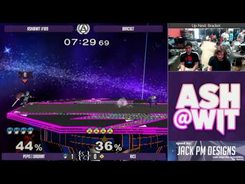 PEPIS | Ordrint (Marth) vs Rice (Sheik) - ASH@WIT #109 Melee Bracket