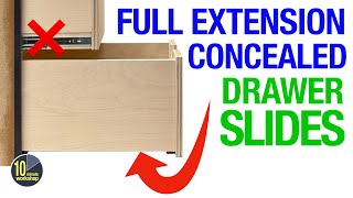 How I Fit Concealed Drawer Slides [video 524]