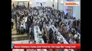 preview picture of video 'Beykoz Belediyesi, Kardeş Şehir Prizren'de 2 Bin Kişiye İftar Yemeği Verdi'