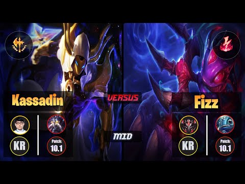 ShowMaker [Conqueror] KASSADIN (Mid) VS [Electrocute] FIZZ - Grandmaster KR Patch 10.1