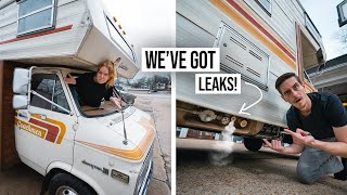 We’ve Got BIG RV Problems! - Propane Leak & Water Leaking Into Our Camper Van!?