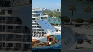 Norwegian Getaway Sail away! #shorts #norwegiangetaway #cruiseship #miami