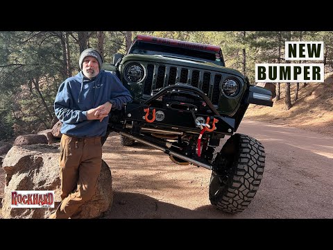 Gladiator Mojave gets a @rockhard4x4 bumper (Jeep Gladiator Mods) [ep 100]