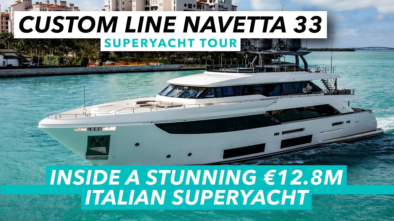 Custom Line Navetta 33 yacht tour | Inside a stunning €12.8m Italian superyacht