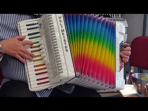 Klangprobe Akkordeon Weltmeister Achat 72 Mod. Rainbow