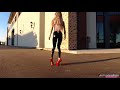Shiny Leather Pants Drone Video