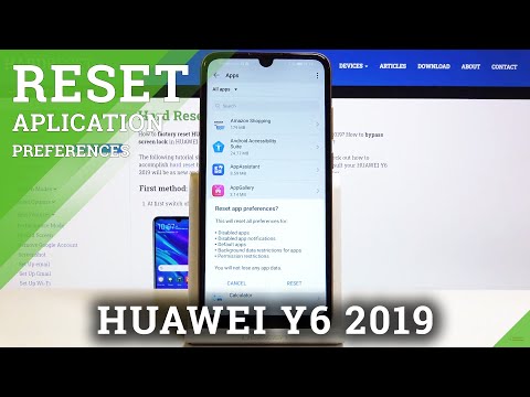 How to Restore App Preferences on HUAWEI Y6 2019 – Default App Preferences