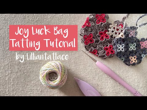 Tatting Tutorial for “Tiny Frozen Water Snowflake ” without bead designed by LillianTatLace
