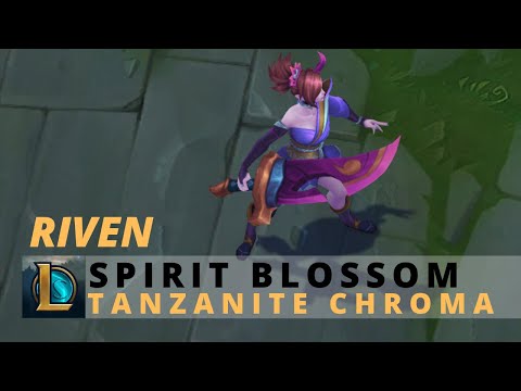 Spirit Blossom Riven Tanzanite Chroma - League Of Legends